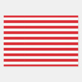 Modern Fun Santa Stripes & Kerstverlichting Paarse Inpakpapier Vel (Voorkant 2)