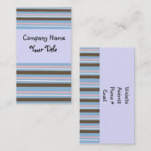 Modern Fun Stripes Visitekaartje (Voorkant / Achterkant)