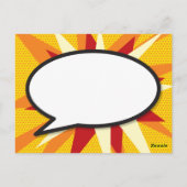 Modern Fun Strips KA-POW Bewaar de Datum Briefkaart (Achterkant)