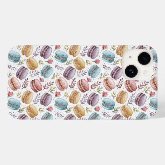 Modern Fun Sweet Macaroons Case-Mate iPhone Case (Achterkant (horizontaal))