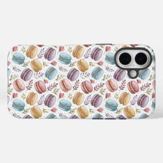 Modern Fun Sweet Macaroons Case-Mate iPhone Case (Achterkant (horizontaal))
