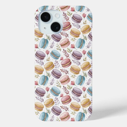 Modern Fun Sweet Macaroons Case-Mate iPhone Case (Achterkant)