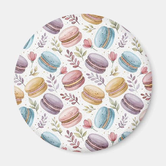 Modern Fun Sweet Macaroons Magneet (Voorkant)