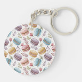 Modern Fun Sweet Macaroons Sleutelhanger (Achterkant)