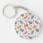 Modern Fun Sweet Macaroons Sleutelhanger (Voorkant)