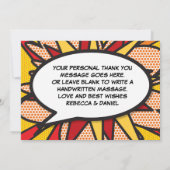 Modern Fun Typografisch Bedankkaart (Achterkant)