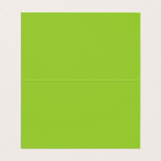 Modern Fun White Lime Green Folded Visitekaartje (Binnenkant ongevouwen)