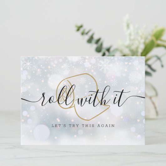 Modern Fun Wijzig de datum Nieuw Plan Update Save The Date (Staand voorkant)