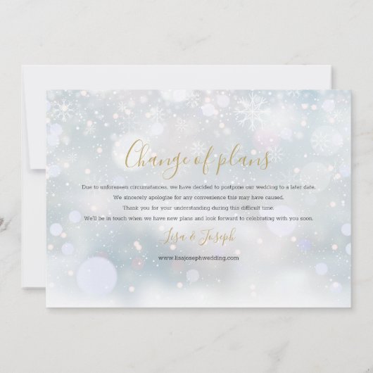 Modern Fun Wijzig de datum Nieuw Plan Update Save The Date (Achterkant)