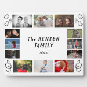 Modern Fun Yarly Family Keepslag 12 Photo Collage Fotoplaat (Voorkant)