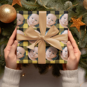 Modern Fun Yellow Pset & fotopapier Cadeaupapier