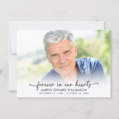 Modern Funeral Memorial 3 foto's Dank u Bedankkaart (Achterkant)