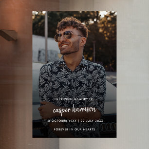 Modern Funeral Memorial   Viering van het leven Raamsticker