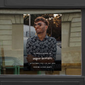 Modern Funeral Memorial | Viering van het leven Raamsticker