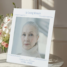 Modern Funeral Portrait Display Pedestal Sign Reclamebord Met Voetstuk