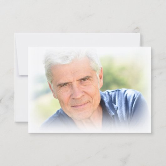 Modern Funeral Script Thank You 2 Photos Bedankkaart (Achterkant)