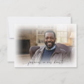 Modern Funeral Script Thank You 2 Photos Bedankkaart (Achterkant)