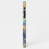 Modern Funky Colorful Polygon Mosaic Art Patroon iPhone Hoesje (Linkerkant)