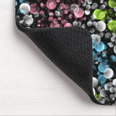 Modern Funky Colorful Retro Polka Dots Pattern Muismat (Hoek)