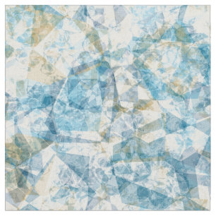 Modern Funky Cool Retro Polygon Mosaic Pattern Stof