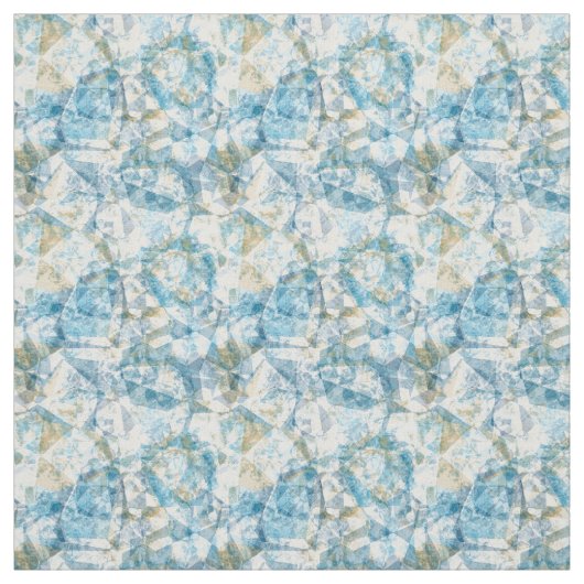Modern Funky Cool Retro Polygon Mosaic Pattern Stof (Swatch)