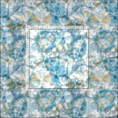 Modern Funky Cool Retro Polygon Mosaic Pattern Stof (Delen)