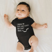Modern Funny Arabisch Moslim Baby Zwart Bodysuit