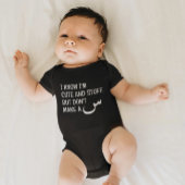 Modern Funny Arabisch Moslim Baby Zwart Bodysuit