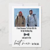 Modern Funny Best Man Voorstel (Voorkant)