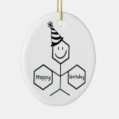 Modern Funny Chemist Pharmacist Birthday Chemistry Keramisch Ornament (Rechts)