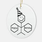 Modern Funny Chemist Pharmacist Birthday Chemistry Keramisch Ornament (Links)