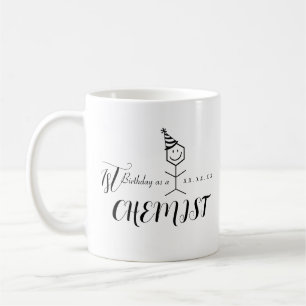 Modern Funny Chemist Pharmacist Birthday Chemistry Koffiemok