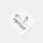 Modern Funny Chemist Pharmacist Birthday Chemistry Servet (Hoek)