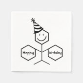 Modern Funny Chemist Pharmacist Birthday Chemistry Servet (Voorkant)