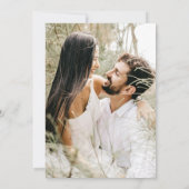 Modern Funny Cocktail Free Drinken Wedding Photo Save The Date (Achterkant)