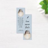Modern Funny Couple Owls Wedding Bible Bladwijzer Mini Visitekaartjes (Bureau)