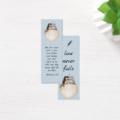 Modern Funny Couple Owls Wedding Bible Bladwijzer Mini Visitekaartjes (Bureau)