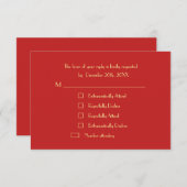 Modern Funny Custom Holiday kerstparty RSVP (Voorkant / Achterkant)