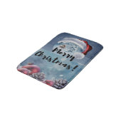 Modern funny cute Christmas reindeer      Badmat (Gekanteld)