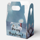 Modern funny cute Christmas reindeer      Bedankdoosjes (Geopend)