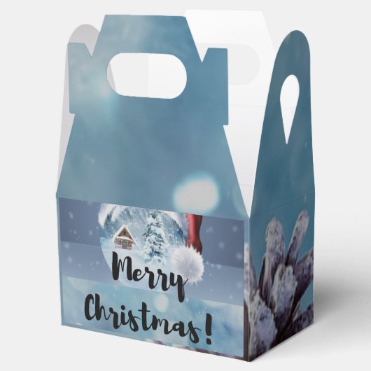 Modern funny cute Christmas reindeer      Bedankdoosjes (Geopend)