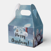 Modern funny cute Christmas reindeer      Bedankdoosjes (Voorkant Zijde)