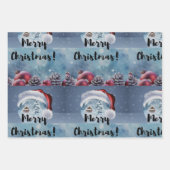 Modern funny cute Christmas reindeer      Inpakpapier Vel (Voorkant 3)