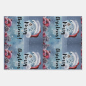 Modern funny cute Christmas reindeer      Inpakpapier Vel (Voorkant)