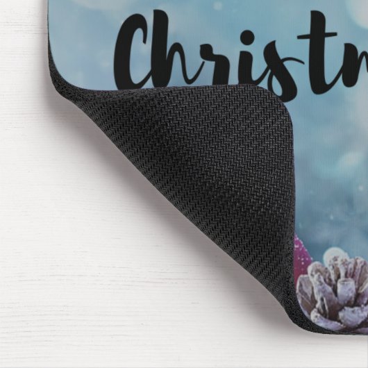 Modern funny cute Christmas reindeer      Muismat (Hoek)