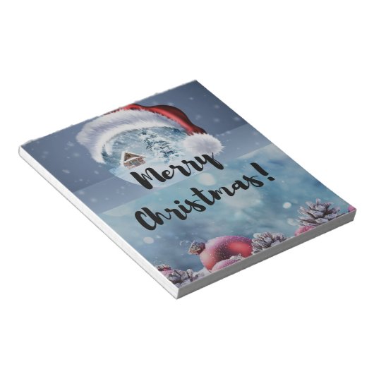 Modern funny cute Christmas reindeer      Notitieblok (Schuin)