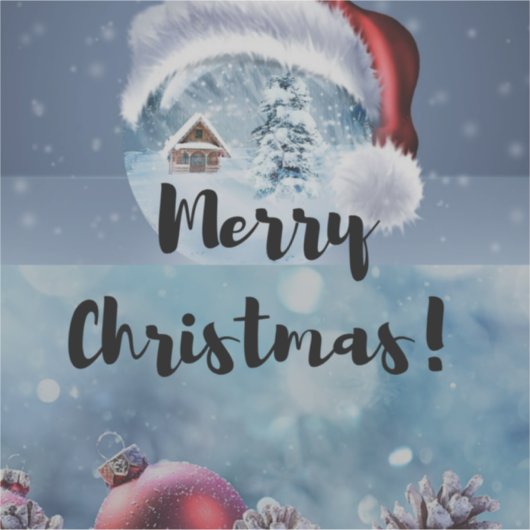 Modern funny cute Christmas reindeer      Sticker (Voorkant)