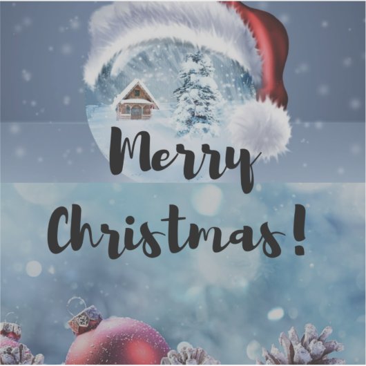 Modern funny cute Christmas reindeer      Sticker (Voorkant)