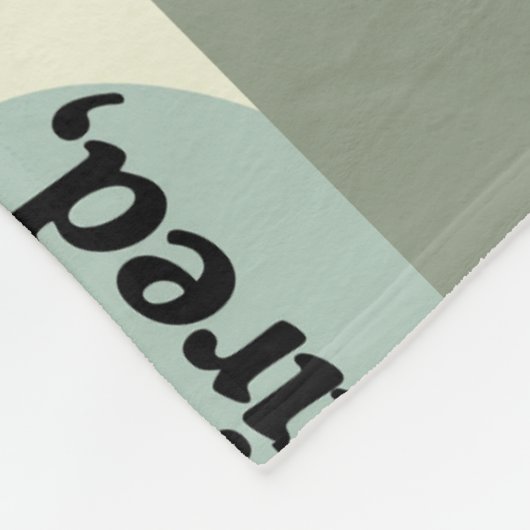 Modern Funny Gezegde Pensioennaam Mongram Fleece Deken (Hoek)