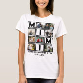 Modern Funny Grandmoeder Cute Mimi 8 Foto Collage T-shirt (Voorkant)